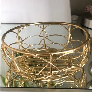 Small gold wire bowl